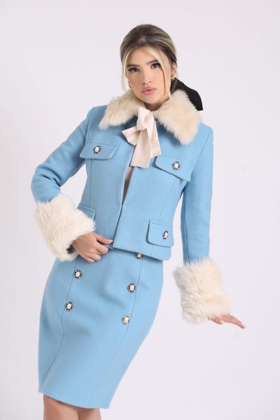 Breakfast at Marly suit (Italian wool+fur)